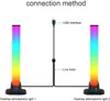Veilleuses Smart LED Ramassage Lumière RVB Symphonie Lampe Bluetooth App Contrôle Musique Rythme Ambient Gaming Bar TV Ordinateur Bureau