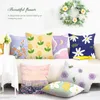 Pillow Decorative Lovely Oil Painting Pillowcase For Sofa Cover Soft Short Plush Throw Case Decor Home Office Bedroom