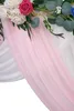 Christmas Decorations 10 Meters Wedding Arch Drape Fabric Sheer Chiffon Tulle Curtain Draping Backdrop Party Supplies Home Drapery Ceremony Decoration 220916