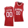 College-Basketball trägt College-Alabama-Crimson-Tide-Basketball-Trikot mit Nähten Jahvon Quinerly John Petty Jr. Joshua Primo Alex Tchikou Reese Ambrose-Hylton Mi