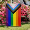30x45cm Gay Pride Rainbow Gardens Bandeira Transgênero Lesbian LGBT Rainbows Banner Bandeiras do jardim Partem