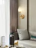 Nordisk LED -v￤gglampa kristall lampsk￤rm inomhusbelysning f￶r sovrummet sovrum studie hem vardagsrum dekoration fixtur