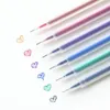 6st/Lot Pencreative genomskinlig gelpennupps￤ttning Stationery Gell Pens Kawaii School Supplies Lapices 04105