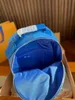 Designer fashion bag 1V blue sky white cloud backpack men's and women's outdoor sports travel sports travelling bags