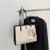 Abendtaschen Einkaufstasche Ästhetische große gestreifte Handtasche Geldbörse mit Schals Bändern Mode Schulter Luxus Designer PU Leder lässig