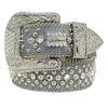 2022 Cinturón de diseñador Simon Cinturones para hombres Mujeres Cinturón de diamantes brillante Negro sobre negro Azul blanco multicolor con pedrería bling como regalo2737060