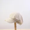 Basker och linne flickor Kl￤der Tillbeh￶r Koreansk version Autumn Winter Octagonal Hat Beret Women Sboy Caps Painter