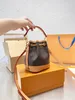 Women's bag Designer Fashion 1V Mini size 16X13X10cm color-changing leather drawstring bucket bag269U