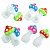 Hand pipe silicone mushroom shape pipes smoking accessories bubber dab rig