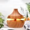 Fragrance Lamps Electric Humidifier Essential Aroma Oil Diffuser Ultrasonic Wood Grain Air USB Mini Mist Maker LED Light