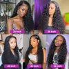 Extensions For Black Part Transparent Curly Deep Frontal Wig Peruvian Loose Water Wave Lace Front Human Hair Wigs9599381