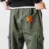 Męskie spodnie harem jogger męskie ładunki streetwear 2022 Armia wojskowa zielony swobodny harajuku męski spodnie dresowe