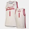 Basquete Custom Wisconsin Basketball costurou Jersey Lorne Bowman II Tyler Wahl Steven Crowl Jahcobi Neath Jordon Davis Carter Gilmore Car