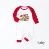 Abbigliamento natalizio per la casa Pigiama abbinato Set di indumenti da notte con stampa classica rossa/nera per donna/uomo/bambino/neonato