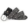 Fashion cool belt rivet rhinestone ladies hip hop belts trousers