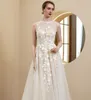 Кружевное свадебное платье цветок маленькая трейковая легкая юбка a-line ld8028