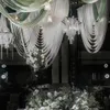 Customized Wedding Ceiling Centerpieces Decoration Wave Curtain Party Stage Hall Hanging Cloth Many Colors Available