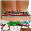 Chaînes De Ventre Ethnique Sexy Chaîne De Taille De Plage Chaînes De Perles De Ventre Africain 7Pcs / Set Tribu Résine De Couleur Perlée Bikini D'été B Dhseller2010 Dhhem