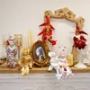 Рождественские украшения рождественский декор ручной год декор повеситель сидящий эльф -плюшевый плюшевый рождественский ело