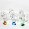 Shisha Glass Reclaim Catcher Adapter Rauchen Accessoires 14mm männliche Aschefänger mit Silikonbehälter und Quarz -Banger Bong