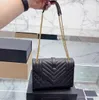 BRESKASER 2022 DESIGNER Kedjan axelväska klassisk handväska kvinnor äkta läder märke kuvert väskor lyxiga crossbody totes lady purses koppling plånbok