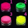 Nail Art Kit 5ML Neon Pigment Fluorescerande Pulver Shinny Ombre Chrome Dust DIY Gel Polish Manikyr Gradient Glitter Akryl Dekoration