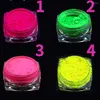 Kits de Nail Art 5ML Pigmento Neon Pó Fluorescente Brilhante Ombre Chrome Pó Faça Você Mesmo Verniz Gel Manicure Gradiente Glitter Acrílico Decoração