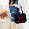 Abendtaschen Japanische Mädchen Umhängetasche Niedliche Schleife Leinwand 2022 Kommen Mode Handtasche Große Kapazität Einkaufen