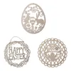 Party Decoration Happy Easter Wood Hollow Chick Tag Embellation H￤ngen DIY