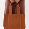 Bolsa de compras feminina bolsas de couro lenhador bolsas de grife crossbody shop bolsas de luxo de luxo marrom e preto woody woman woman grande bolsa