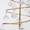 Décorations de Noël Arbre de Noël Spirale Cristal Lumière LED Lampe de Table de Bureau Décoration de Noël pour la Maison Accessoires de Noël Vacances LED Éclairage Cadeau 220916