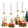 Decorações de Natal Capfetagem Papai Noel Claus Snowflake Star Creative Iron Veller Titular para Decoração de Jeel Dening Dening Dening Ano da festa Noel Presente Noel