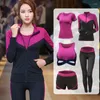 Running Sets Women Yoga Set Lady Gym Fitness Clothes Tennis Shirt Pants Tight Jogging Workout Leggings Sport Suit Plus Size