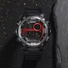 Relógios de pulso Shhors Watches Men liderou o relógio digital de assistência à prova d'água Sport Militar Electronic Relogio Masculino Horloges Vrouwen 2022