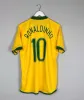 Brasilianska retro fotbollströjor Ronaldo 57 85 88 91 93 94 98 00 02 04 06 12 Ronaldinho KAKA R. CARLOS camisa de futebol Brasilien RIVALDO klassisk vintagetröja