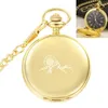 Pocket Watches Compass Mountains Gravera textgåvor Klocka Fob Chain Smooth Steel Watch Vintage Roman Nmber Dial Pendant