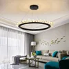 Hanglampen Ikvvt moderne eenvoudige kristallen lichten creatieve luxe ledhangende lamp voor restaurant woonkamer salon el indoor deco