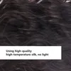 syntheitc ponytails hairs 확장 발톱 클로프 포니 테일 랩 머리 조랑말 조랑말 꼬리 자연적인 긴 곱슬 머리