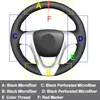 Чехлы на руль Ручной Шитье Автомобильный Чехол Обёрточная бумага Искусственная Кожа Белый Для Smart Forjeremy 2013 Fortwo 2009 2010 2011 2012