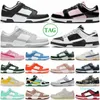 2022 Men Damesschoenen Sneakers omgekeerd panda wit zwart grijs roze schuim zeil blauwe loterij syracuse team groene mummie heren plat trainers casual