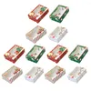Gift Wrap 12Pcs Paper Wrapping Box One-piece Packaging Cupcake Dessert Storage Boxes