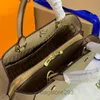 Duża torebka torba z prawdziwą skórą Wysokiej jakości torby ręczne list haftowy Odłączany długi pasek na ramię wewnętrzny podwójny przedział 2022