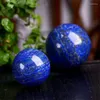 Decorative Figurines Natural Lapis Lazuli Sphere Quartz Minerals Healing Crystals Ball Fine Feng Shui Home Decoration