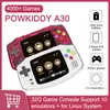 Lettori di giochi portatili POWKIDDY A30 Console portatile Schermo IPS HD da 2,8 pollici 32G Lettore per ragazzi integrato 4000 s T220916