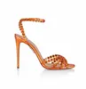 Estate 23S/S Scarpe Aquazzura Sandali Tequila 100 Sparkling Party Italy Clear Pvc Crystals Tacco a spillo Wedding Brid 35-43