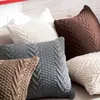 Acessórios familiares da capa de malha de lã de travesseiro