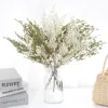 Fleurs décoratives Naturel Artificiel Millet Herbe Bouquet En Plastique Faux Plantes De Fleurs Pour La Décoration Intérieure De Mariage Fête D'anniversaire Guirlande DIY