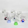 Hookahs Glass Reclaim Catcher Ash Catchers Handmake Wax Silicone Containers med 4mm Quartz Banger Nail For Dab Rig Bong
