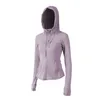 Ropa de yoga chaquetas sudaderas con capucha sudaderas con cremallera Nylon para mujer chaqueta azul amarilla abrigos sudaderas con capucha de fitness ropa de manga larga yoga internacional moda diseñador sudadera con capucha