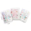 Kawaii Transparent Mini Binder Notebook Cover Cute Girl-Heart Diy Diary Notepad Kpop Pocard Collect Book Stationary
